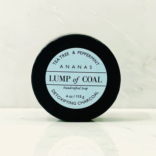 Lump of Coal Tea Tree & Peppermint Handcrafted Soap