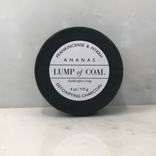Load image into Gallery viewer, Lump of Coal Frankincense &amp; Myrrh Handcrafted Soap